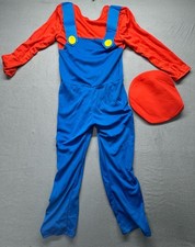Rubies Super Mario Costume Jumpsuit and Hat Size Large