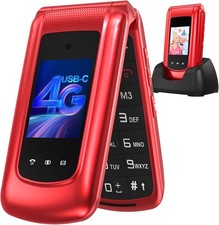 4G Senior Mobile Phone Simple for Elderly, Basic Cell Phone with Large Buttons