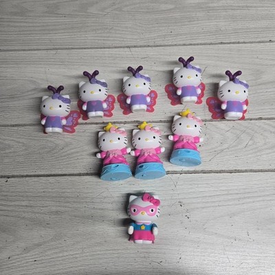 LOT OF 9 - McDonalds Happy Meal Toy Hello Kitty Cat Cake Topper 3'' Tall