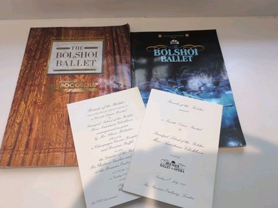 BOLSCHOI BALLETT PROGRAMME X2 1989 1999 PLUS EINLADUNGEN SEHR GUTER ZUSTAND
