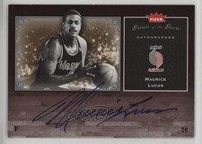 2005-06 Fleer Greats of the Game Auto Maurice Lucas #GG-ML Auto 1o1v