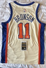 Jalen Brunson Signed New York Knicks Jersey Autographed JSA COA