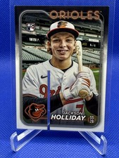 Jackson Holliday 2024 Topps Fun Face Saw Cut Rookie RC SSP #697 Orioles