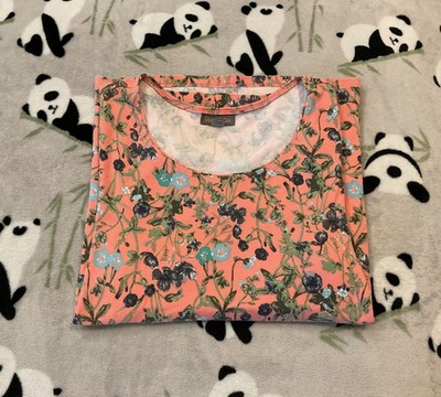 Style&Co Women s Plus T-Shirt Size 1X Floral Short Sleeve