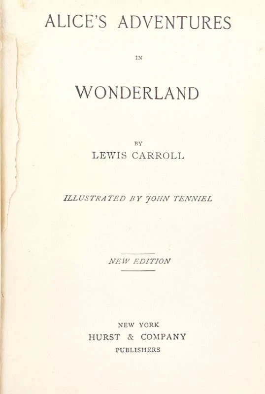 1907 Antique ALICE IN WONDERLAND Hurst & Co. New York "Knickerbocker Classics" Foto 4 de 4