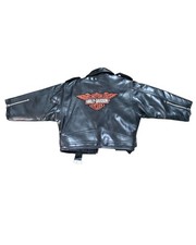 Giacca Moto Harley-Davidson Bambini "Born To Ride" Pelle Nera 2T