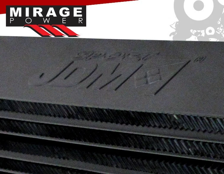 27" X 7" X 2.5" Jdm Sport Aluminum Intercooler+Blk/Rd Aluminum Piping Kit Foto 4 de 4