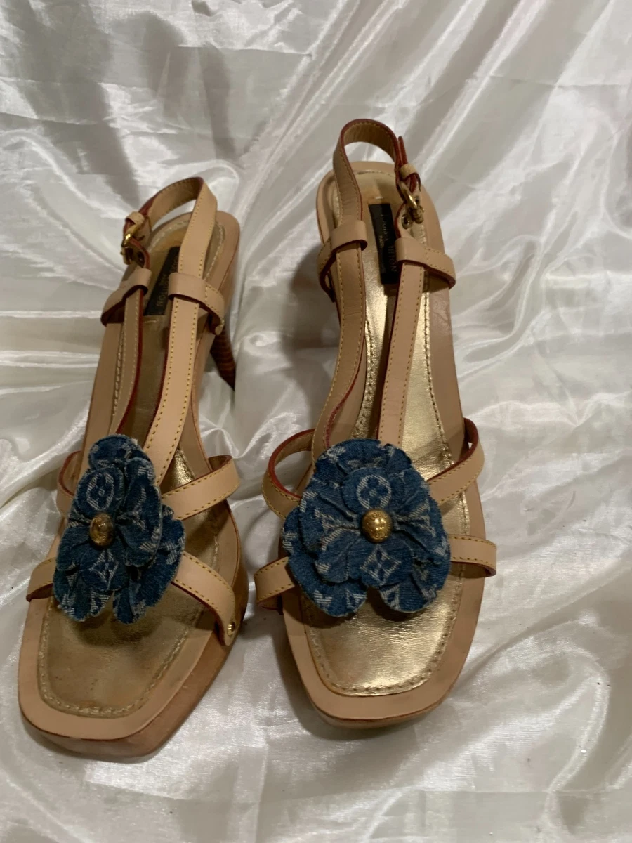 Louis Vuitton Floral Sandals for Women for sale | eBay
