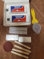 Fiberglass Boat Repair Kit White Gel Coat Epoxy Resin Filler Marine Scratch