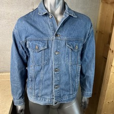Tyca Denim Jacket Aerosmith Patch Made In USA Men’s M Medium