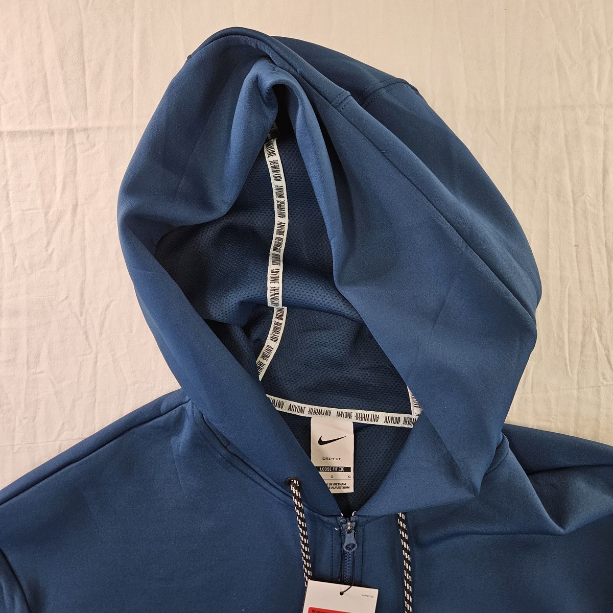 Nike Sabrina Loose Full Zip Hoodie Womens Size XS IH3916-415 Blue