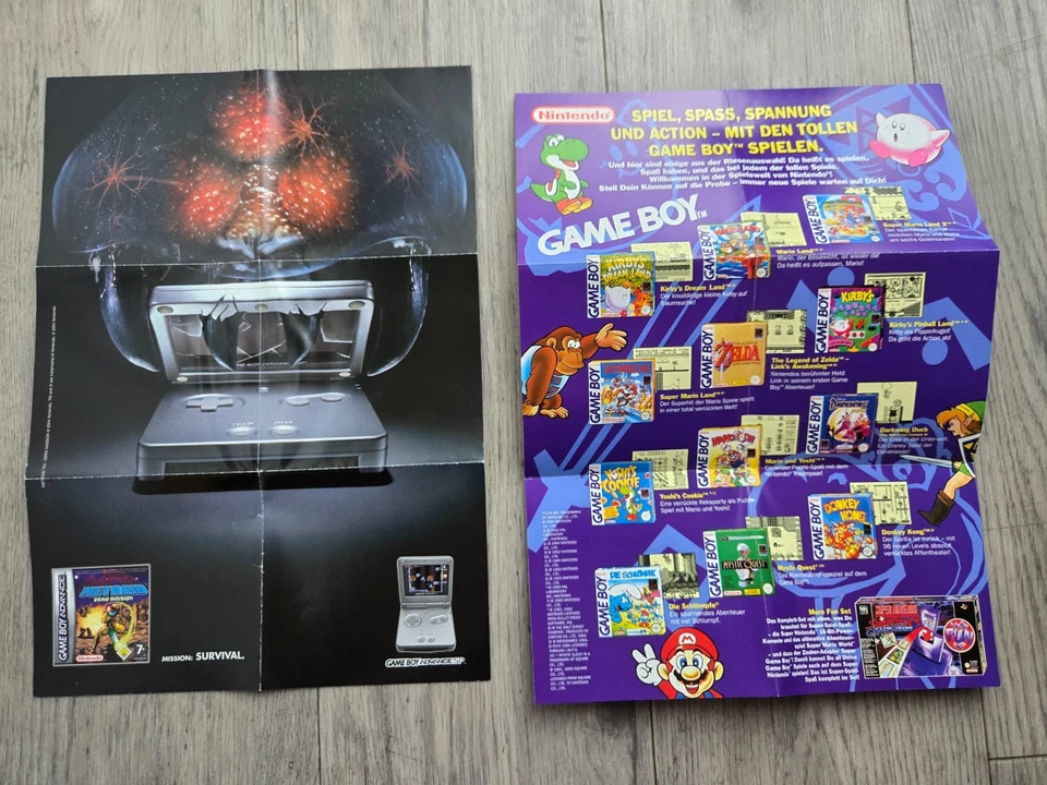 Super Nintendo Game Boy Nintendo N64 Anleitung GBA Poster RAR SELTEN - Bild 2 von 4