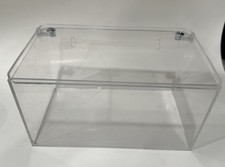 Acrylic Box with Hinged Lid Wall Mountable Clear Display Box Or Storage