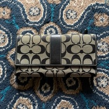 Vintage Coach Trifold Monogram Wallet