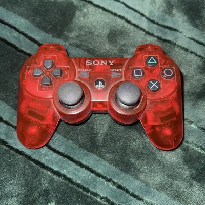 Sony PlayStation 3 PS3 Crimson Red Translucent Controller