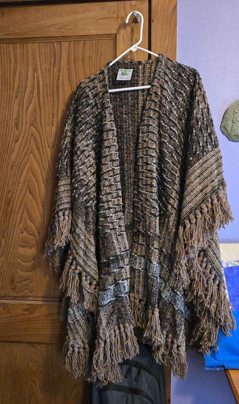 Studio Donegal Vintage Studio Donegal Poncho Handwoven Wool From Ireland