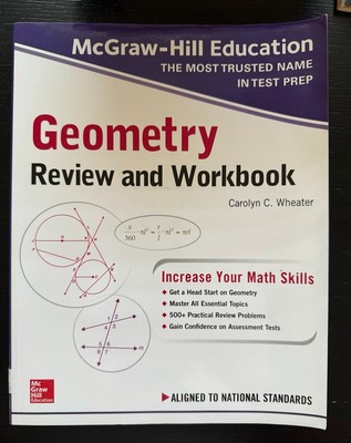 McGraw-Hill Education Geometry Review and Workbook: Wheater 2019 LIKE NEW