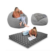 CordaRoy's Chenille Bean Bag-Convertible Bean Bag Chair-Machine-Washable Chen...
