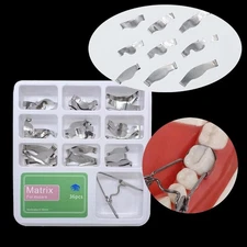 Dental Saddle Big Small Medium MIXED KIT Contoured Metal Matrices Matrix Band