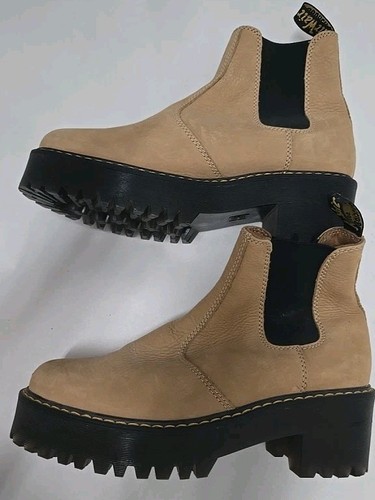 Dr. Doc Martens Rometty Leather Platform Chelsea Boots Women's US 10