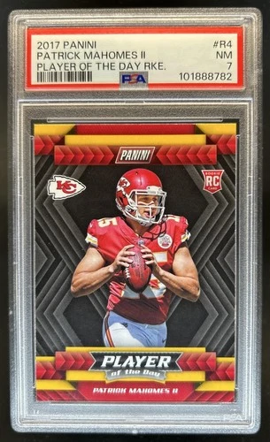 2017 Panini Player of the Day Patrick Mahomes II Rookies RC #R4 Chiefs PSA 7