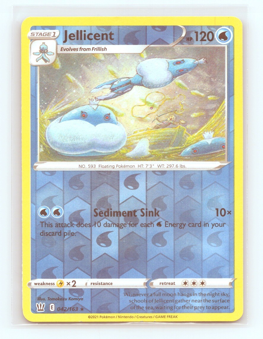 JELLICENT Pokemon BATTLE STYLES 042/163 REVERSE HOLO RARE LP