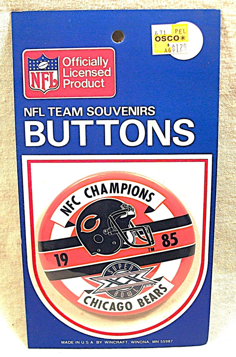 25+ Super Bowl Chicago Bears NFL Fan Pin, Buttons for sale