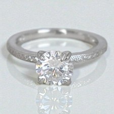 Vintage Sterling Silver 925 Cubic Zirconia Engagement Style Ring Size 6