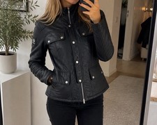 Belstaff Moclawven Damen Jacke kurz schwarz G...