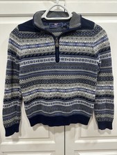 Vineyard Vines Boys Sz S 8-10 Navy Blue Sweater