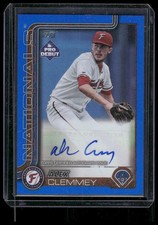 2025 Topps Pro Debut #PD-14 Alex Clemmey Base Autographs Blue #/150