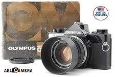 【EXC+5】Olympus OM-1 MD 35mm Film Camera F.Zuiko Auto-S 50mm f1.8 Lens From JAPAN