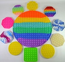 Pop It Fidget Toys Sensory Poppers Stress Relief Fidget Poppers Assortment Lot
