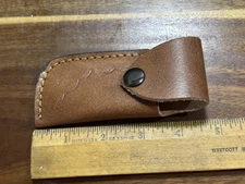 NICE LEATHER   SHEATH FOR 3 3/4 INCH CLOSED FOLDING HUNTER  XX KNIFE  S55 XX