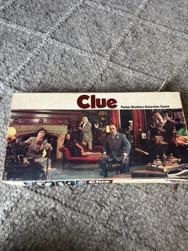 Clue Board Game 1972 Parker Brothers Classic Detective Game VTG See Pics For Pcs