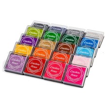 Eco-Friendly Finger Ink Pad Set - 20 Colors for Safe and Creative Crafting Fun