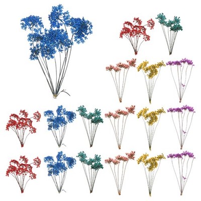18 Pcs Lace Natural Real Pressed Dried Flower for Art Craft DIY, 6 Colors