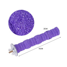 Pet Parrot Claw Grinding Stick Wooden Stick Bird Perching Sand Parakeet Grinding