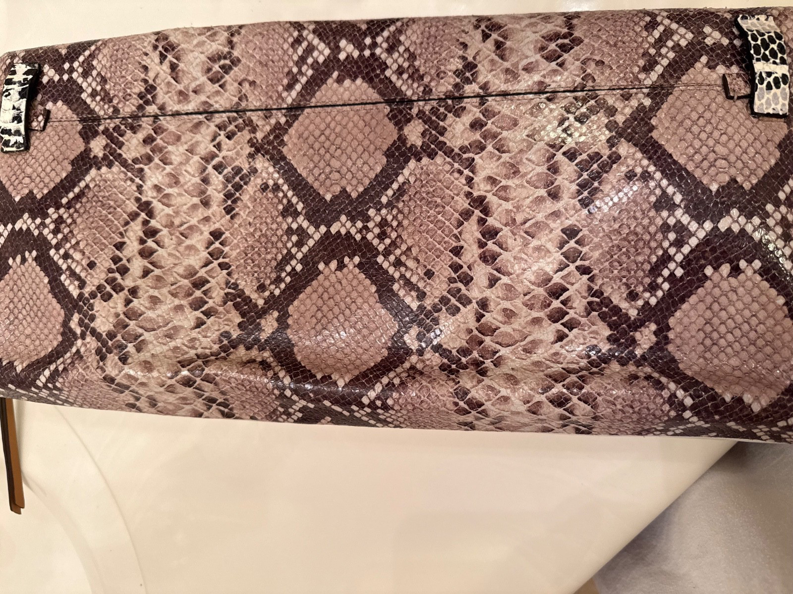 Coach The Clutchable Python Snake Embossed Leathe… - image 13