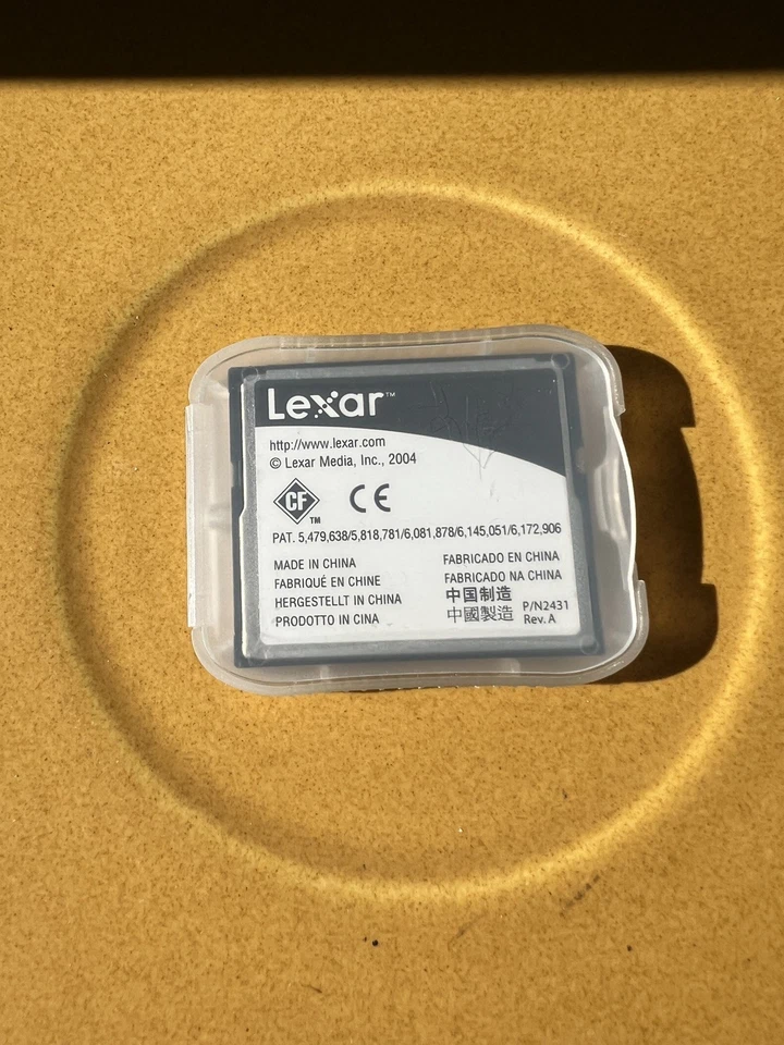 Lexar Platinum 512MB 40X SPEED Compact Flash Card Memory Card + Case camera - Image 2 of 2