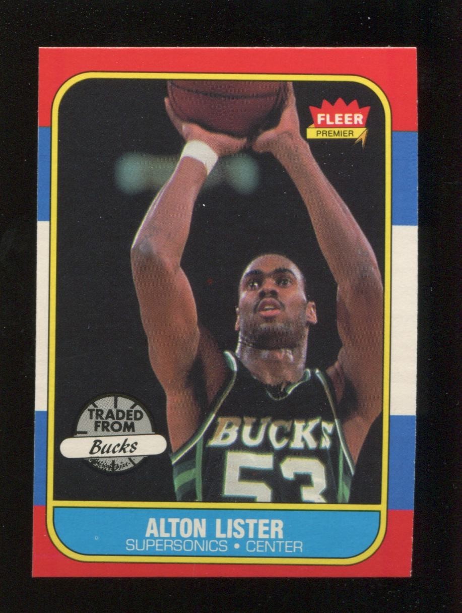 1986 Fleer #64 Alton Lister Set Break