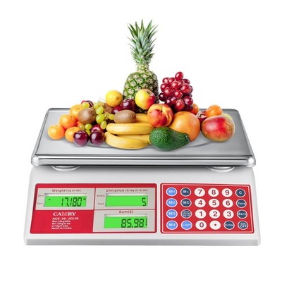 CAMRY Digital Price Computing Scale 66lb/30kg Commercial Produce Scale with Stai