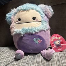 Squishmallows Eden Bigfoot Valentine  s Day Plush NWT Kellytoy Pastel Hearts