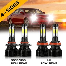 For Toyota Camry 2007-2017 4-Sides Combo LED Headlight High Low Beam Bulbs Kit