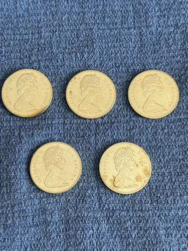 1965 Canada Silver Dollar Lot of 5 – Voyageur Canoe UNC 3 Troy oz of silver