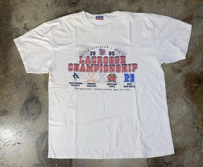 Vintage 2005 NCAA Lacrosse Championship T shirt Size Large Distressed Division 1