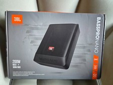 JBL under-Seat Car sub Bass Pro Nano Active Subwoofer Housing Remote Control #OP