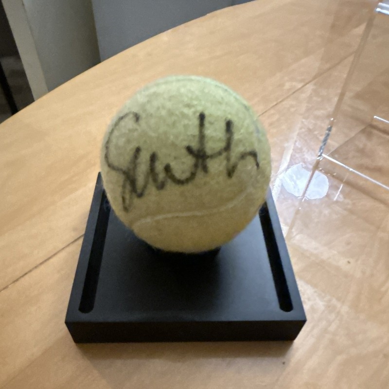 Tennis Ball w/ Display Stand  iga swaitek signed ball world #2