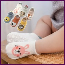 New Winter Spring Anti Slip Baby Socks Cute Cartoon Animal Letter Print Toddler