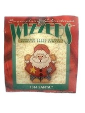 Wizzers Sugarplum Christmas Cross-Stitch Kit 1314 Santa 3.75" x 3.5" USA Made